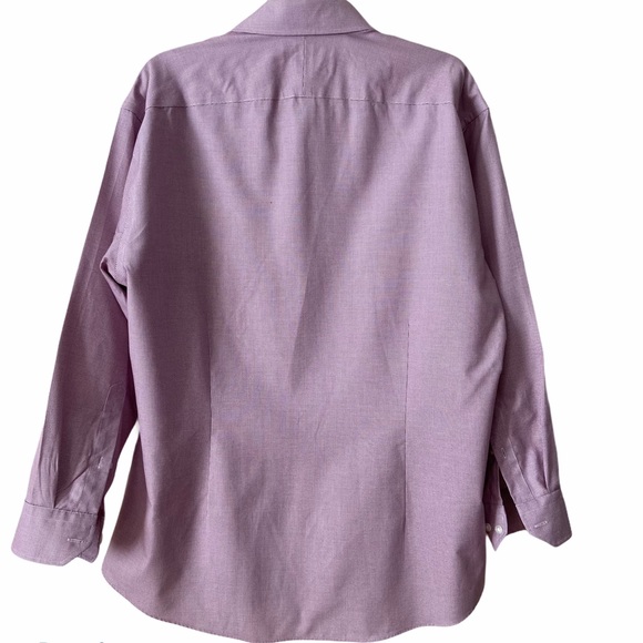 Hudson Room Mens Slim Fit Purple Shirt, 16 1/2, 32 - Picture 3 of 5